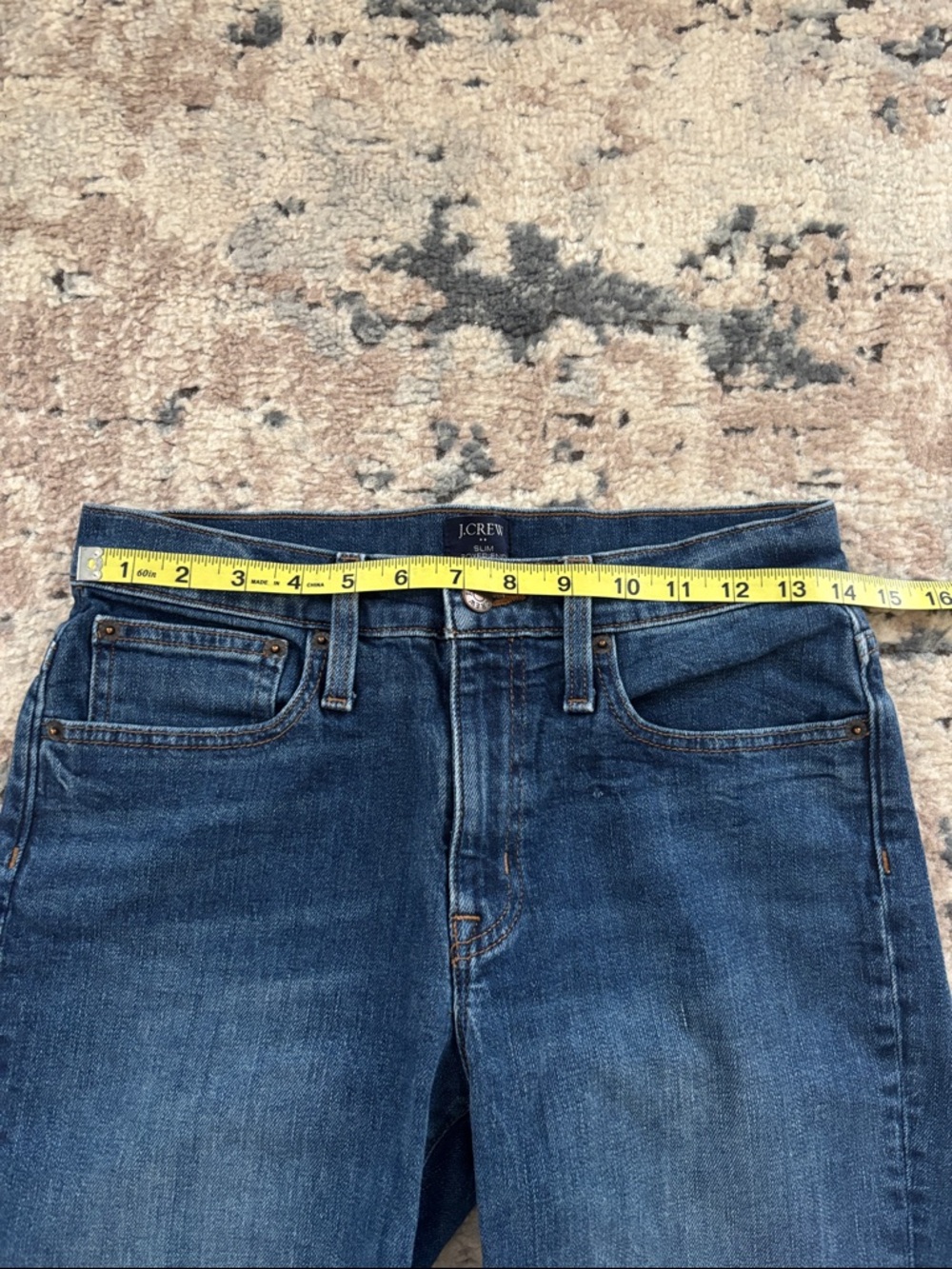 Women’s J. Crew Dark Blue Slim Boyfriend Straight-Leg Jeans size 25 - Picture 4 of 6